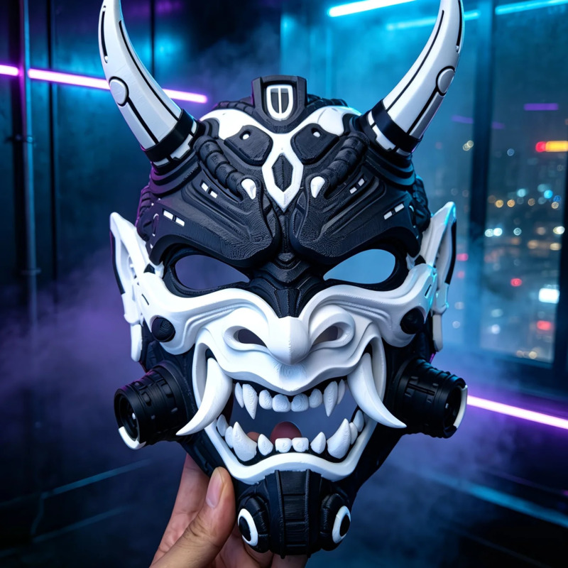 Yeni Jenerik Siberpunk Oni Şey - Black Face Mask Pack incelemesi ve fiyatı